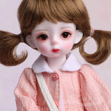 BJD Doll 1/6 SD Dolls 26Cm 10 Inch Ball Jointed Doll DIY Toys Full Set,Pink Dress,with Clothes Shoes Wig Hair Makeup