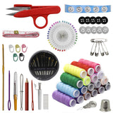 Sewing KIT, XL Sewing Supplies for DIY, Beginners, Adult, Kids, Summer Campers, Travel and Home,Sewing Set with Scissors, Thimble, Thread, Needles, Tape Measure, Carrying Case and Accessories