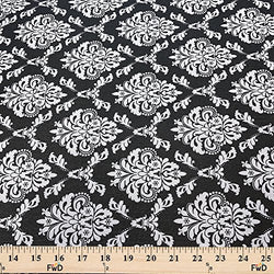 Printed Canvas Fabric Waterproof Outdoor 60" wide 600 Denier sold by the yard … (Damask White)