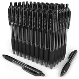 Arteza Gel Pens, Set of 50 Black Roller Ball Bullet Journal Pens, Quick-Drying Ink, Fine Point for Writing, Taking Notes & Sketching