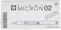 Sakura 50151 Micron Drawing Pen, 02, Black