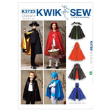 Kwik Sew K3723 Capes Sewing Pattern, Size XS-S-M-L-XL