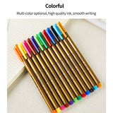 Art Fineliner Color Pens Set - 0.4mm Fine Point Drawing Marker Pens, 12-Count Brilliant Assorted Colors for Coloring, Drawing, Scrapbooking & Detailing - Washable Colors & Non-Toxic Ink