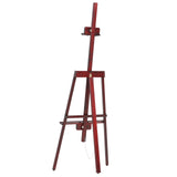 MEEDEN Lyre Easel Tripod Easel for Display and Painting, Sturdy A-Frame Design, Adjustable Rear Support Display Easel, Solid Beechwood Easel, Holds Canvas up to 43 inch, Rosewood Finish