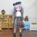 Yutotue 1/6 Ball Jointed BJD Dolls Cute Girls/Fashion Boys DIY Toys Full Set with Clothes Dress Outfits Shoes Wig Hair Makeup, Best Gift for Childrens (Emma (Anime Face Girl))