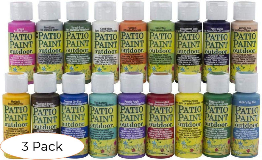 Acrylic Patio Paint Fan Favorites Sampler Set (Pack 3)