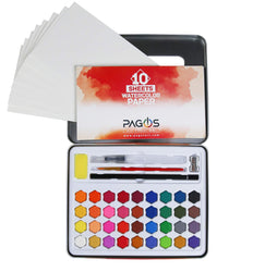Watercolor Paint Set, 36 Colors in Metal case with Pencil and Bonus Watercolor Brush, Perfect for Students, Kids, Beginners & More (36 Color)