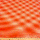 Cotton Printed Polka Dot Fabric 45" Wide 100% Cotton By The Yard Orange