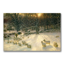 The Shortening Winter's Day by Joseph Farquharson, 16x24-Inch Canvas Wall Art