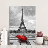 Cityscapes Art Paris Landscape Picture: Eiffel Tower Graphic Print on Canvas