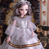 Silicone Reborn BJD Doll 100% Handmade Beauty Toys 1/6 with BJD Clothes Wigs Shoes Makeup for Children,D