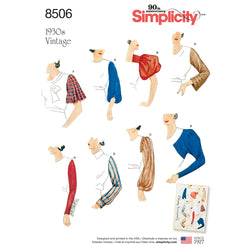 Simplicity Creative Patterns US8506A Sleeves for Tops, Vest, Jackets, Coats,  A (10-12-14-16-18-20-22)