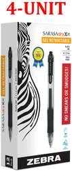 Pen Sarasa X20 Retractable Gel Ink Pens, Bold Point 1.0mm, Black, Rapid Dry Ink, 12 Pack (Packaging may vary) (Bold Point (4-Unit))