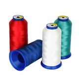 High Strength Polyester Thread Sewing Thread 1800 Yard Size T70#69 210D/3 for Weaves, Upholstery, Jeans and Weaving Hair, Drapery, Beading, Purses, Leather (White)