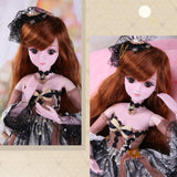 BJD Doll Children Toys 1/3 60CM SD Dolls with Full Set Clothes Shoes Wig Makeup Figure Makeup Wig Shoes for Girl Birthday Gift