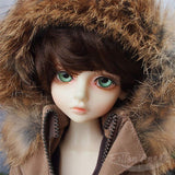 LUTS Kid DELF BORY 1/4 BJD Doll 16Inch Handsome Male Boy Doll Ball Jointed Dolls + Makeup + Clothes + Pants + Shoes + Wigs + Doll Accessories, Surprise Gift,A
