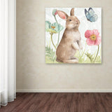 Spring Softies Bunnies II by Lisa Audit, 24x24-Inch Canvas Wall Art