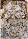 Draupnir 260Pieces Vintage Scrapbooking Supplies Junk Journal Supplies Scrapbook Kit Vintage Scrapbooking Stickers Ephemera Decoupage Paper for Bullet Journals Diary Art Album Crafts Gift（Collection） (260pcs, Flowers)