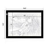 NXENTC A4 Tracing Light Pad, Ultra-thin Tracing Light Box USB Power Artcraft Tracing Light Table for Artists, Drawing, Sketching, Animation