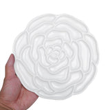 MEEDEN Plastic Paint Palette Rose Designed Tray for Watercolor Gouache Painting, 8 inch in Diameter