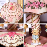 Laxury Youtang 6-Bears Carousel Music Box Musical Gifts Toys for Birthday,Play Castle in The Sky