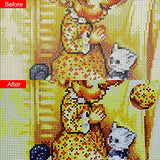 Stalente DIY 5D Diamond Painting Kits for Adults 2 Pack Full Round Drill Picture Craft Home Wall Decor Little Boy and Girl Prayer 13.7x17.7in