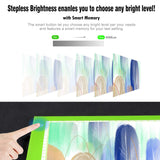 Green A4 Dimmable LED Artcraft Light Box Tracer Slim Light Pad Portable Tablet, USB Power Cable Copy Drawing Board Tracing Table for Artists Designing, Animation, Sketching, Stenciling X-ray Viewing