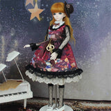 BJD Doll Clothes Punk Steam Gothic Vintage Lolita Dress for SD BB Girl Ball Jointed Dolls,B,1/3