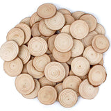 80 Pcs / 1.6-2.0 Inches Unfinished Wood Slices, FUHAIEEC Natural Round Rustic Woods Slices Pine Wood Coasters for Weddings Decoration Christmas Ornaments DIY Crafts