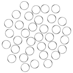Fushing 100Pcs Stainless Split Rings, Crystal Chandeliers Connectors for Chandelier, Curtain,Suncatchers, Crystal Garland,Necklaces, Keys, Earrings, Jewelry Making and Craft Ideas(12mm)
