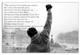 Panther Print Rocky Balboa Canvas Print Hope Qoute Large 30X20 Inches A1