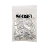 WOCRAFT 50pcs Craft Supplies Antique Silver Tasting Wine Grape Cocktail Glass Wine Opener Charms for Jewelry Making Findings Crafting Accessory for DIY Necklace Bracelet M307