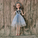 BJD Dolls 22 Ball Joints with Clothes Outfit Shoes Wig Hair Makeup 23.62'' SD Dolls for Girls Gift and Dolls Collection,B