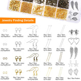 PP OPOUNT Jewelry Making Supplies Wire Wrapping Kit with Instruction, Jewelry Beading Tools, Jewelry Wire, Helping Hands, Jewelry Findings and Pendants for Jewelry Making and Repairing