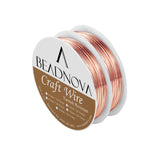 BEADNOVA Bare Copper Wire Tarnish Resistant Jewelry Making Wire (Copper,20gauge)