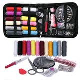 Sewing Kit, Mini Travel Sewing Kits for Adults, Girls, Hiking, Home and Office Emergency Repair, Zipper DIY Sewing Supplies Filled with Sew Thread and Needles, Scissors and Other Accessories Black