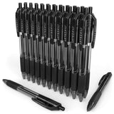 Arteza Gel Pens, Set of 24 Black Roller Ball Bullet Journal Pens, Quick-Drying Ink, Fine Point for Writing, Taking Notes & Sketching