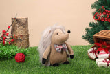 CSH Hedgehog Stuffed Animal,9.5 inches Cute Hedgehog Plush Toy,Fluffy Erizo Peluche,Christmas Porcupine Stuffed Animal Wearing Tie,Great Gifts for Christmas,Baby Shower,Birthday.