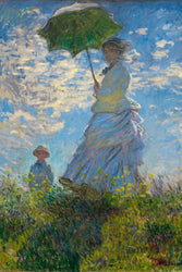 Claude Monet Woman with a Parasol Madame Monet and Her Son Cool Wall Decor Art Print Poster 24x36