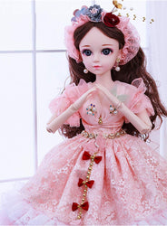 JLIMN 1/3 BJD SD Doll DIY Toys 24" 19 Jointed Dolls Valentine's Gift for Girls,H