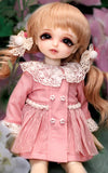 BJD Clothing Kawaii Pompo Trench Coat Set for 1/6 BJD SD BB Girl Dollfie Dolls