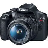 Canon EOS Rebel T7 DSLR Camera (Rebel T6 Successor) 18-55mm f/3.5-5.6 IS III, EF 75-300mm III, 58mm Professional Telephoto & Wide Angle Lens, 64GB U3, Canon Case, Spare Battery & More