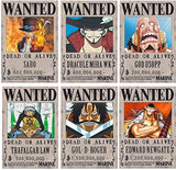 One Piece Wanted Posters, New Edition, 11.22 x 7.68 inchesm, Luffy 1.5 Billion, Pack of 24…