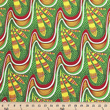 ITY African Print Fabric Tropical (15-2) Polyester Lycra Knit Jersey 2 Way Spandex Stretch 58" Wide