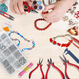 WinWonder Jewellery Making Kit,1275 pcs Jewellery Finding Set,17 pcs Jewellery Repair Tools for Making Bracelets,Earrings,DIY Handmade Etc