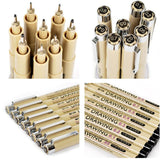 8 Assorted Nib Sizes Manga Comic Ink Pen for Sketching Pro Drawing Fine Point Pen Black Ink
