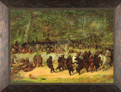The Bear Dance William Holbrook 42x30 Gallery Quality Framed Art Print Picnic Bears