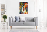 Dance Under The Rain by Leonid Afremov Canvas Wall Art Picture Print for Home Decor (24x16)