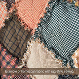 40 Warm Autumn Spice Charm Pack, 6 inch Precut Cotton Homespun Fabric Squares by JCS
