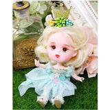 BJD Doll with BJD Clothes Wigs Shoes Makeup 100% Handmade Beauty Toys Silicone Reborn Doll Toy Best Gift for Girls,D